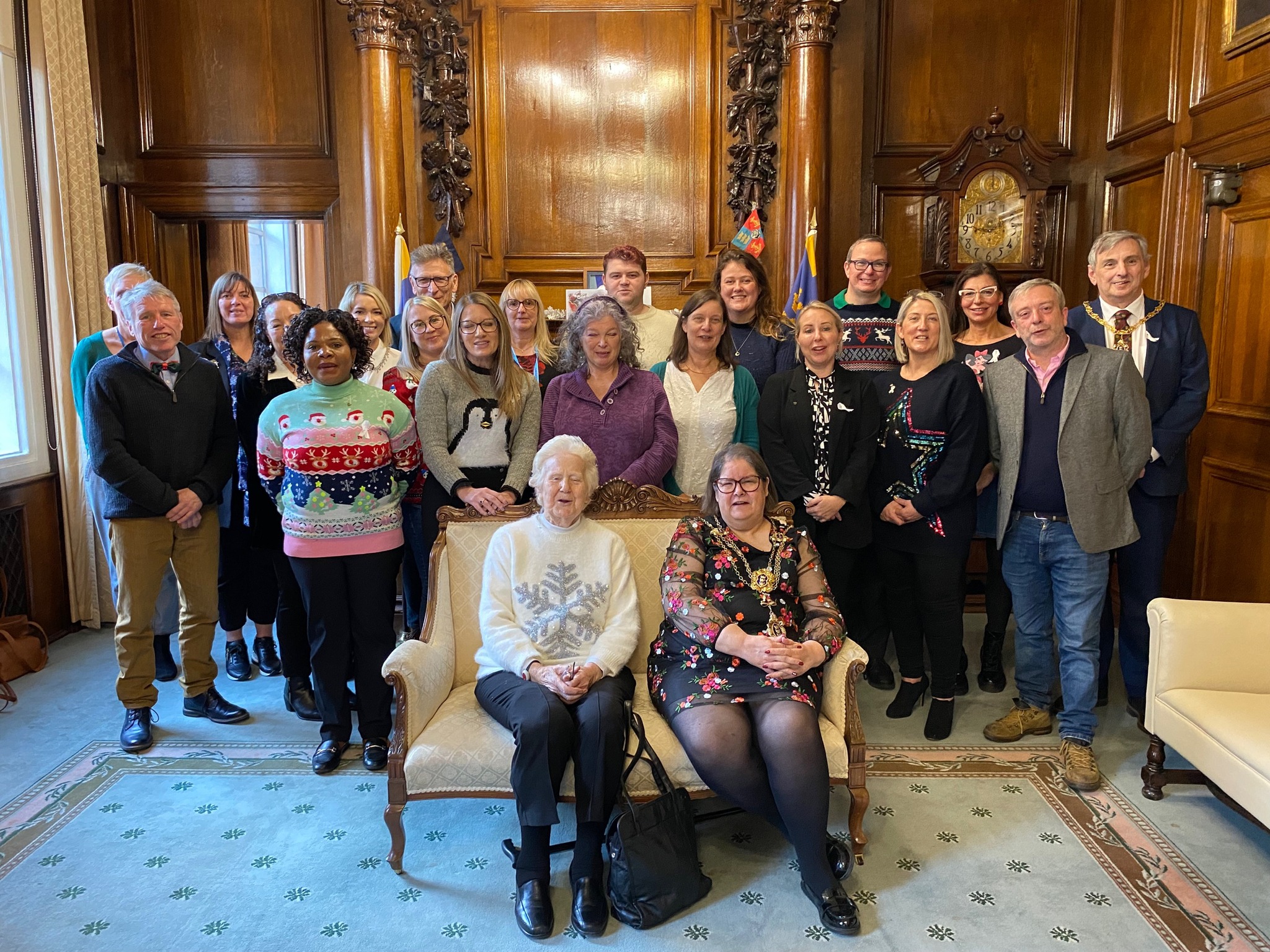 Our team at formal event